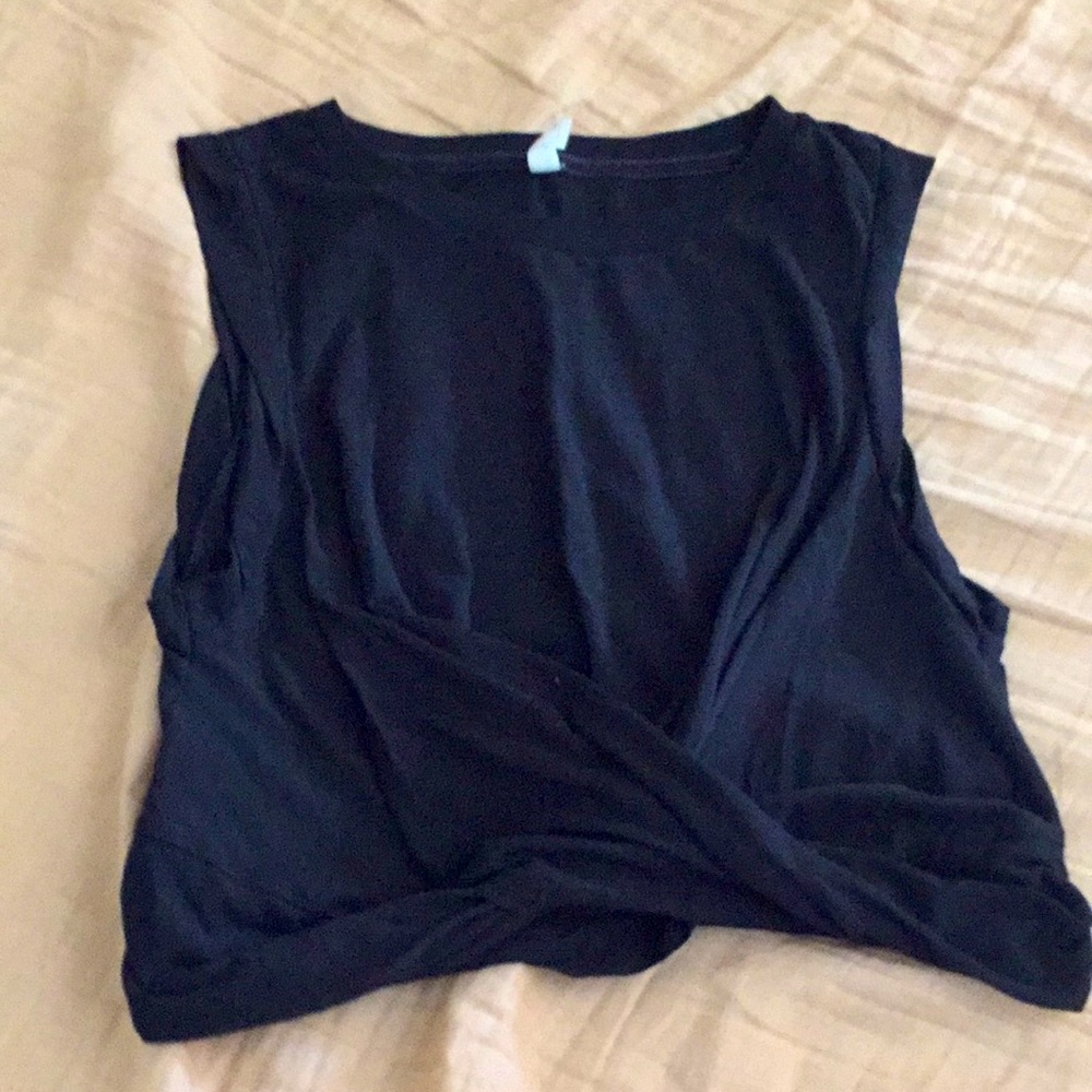 Black Free People Yoga Top